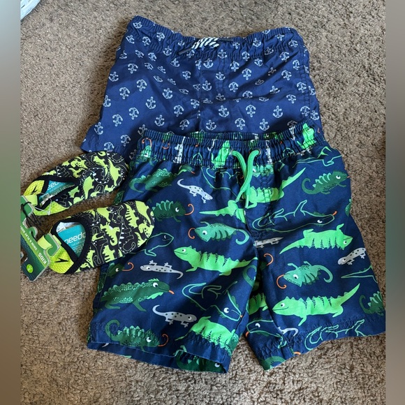 Cat & Jack Other - Bundle toddler boys’ swim shorts and shoes